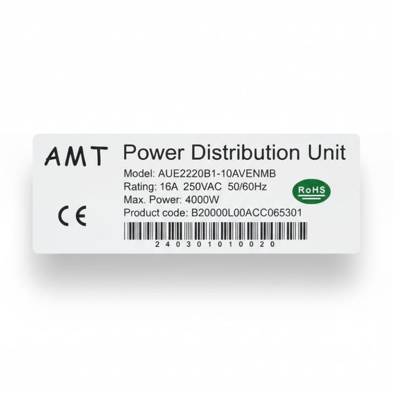 AMT 10-WAY UK PDU WITH 16A INDUSTRIAL PLUG
