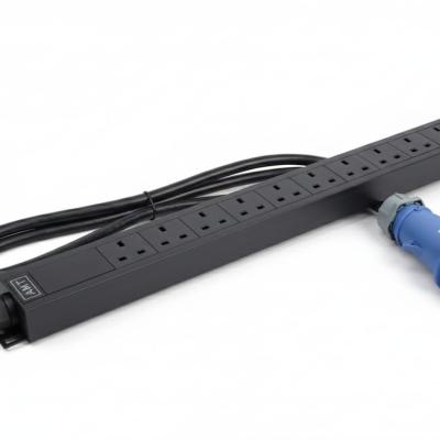 AMT 10-WAY UK PDU WITH 32A INDUSTRIAL PLUG