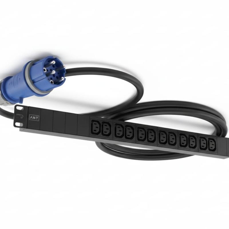 AMT 10-WAY C13 PDU WITH 32A INDUSTRIAL PLUG