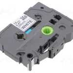 BROTHER 12MM BLACK ON WHITE TAPE TZE-231