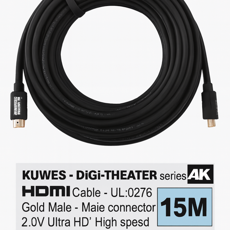 Kuwes Hdmi Cable 4K- 15MTR