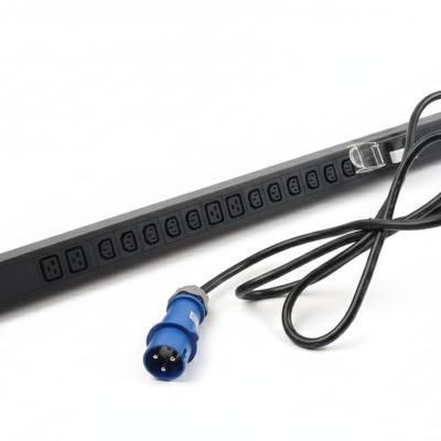 AMT 16-WAY PDU (12 × C13 + 4 × C19) WITH 32A INDUSTRIAL PLUG