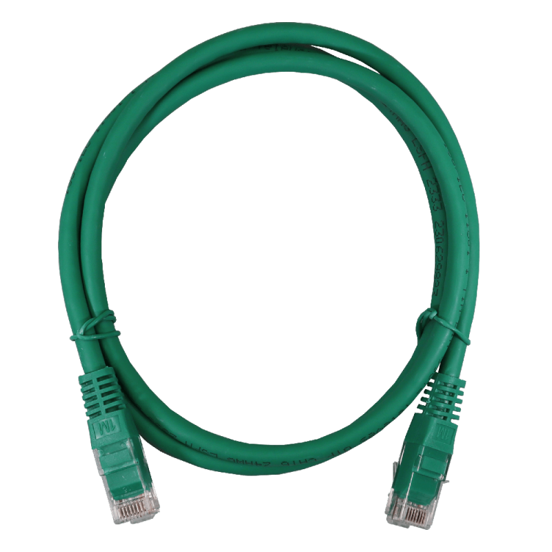 2 MTR CAT6 UTP PATCH CORD GREEN JE- FULL COPPER