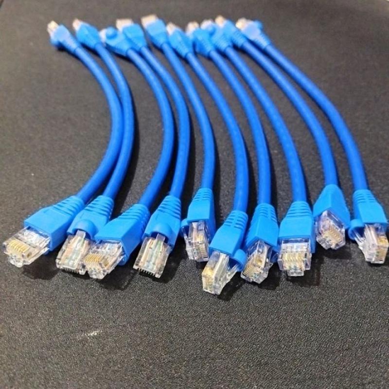 0.2 MTR CAT6 PATCH CORD UTP 24AWG- FULL COPPER 50 MICRON CONNECTOR JE BRAND