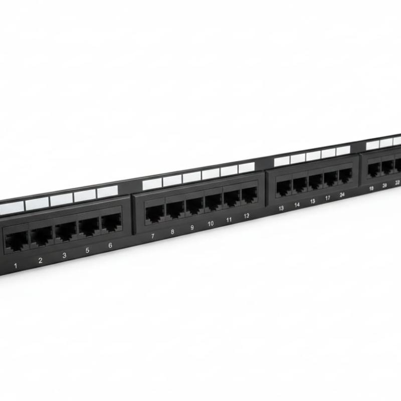 24-port UTP CAT6 loaded patch panel JE