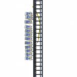KUWES 24-Port CAT7 Patch Panel with SFTP Keystone Jacks