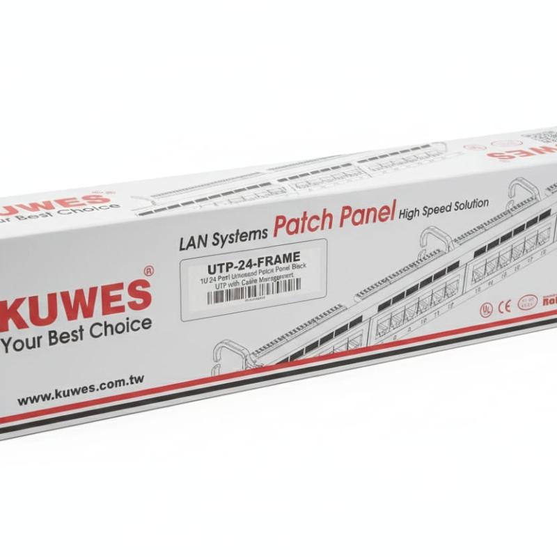 KUWES 24-port UTP unloaded patch panel