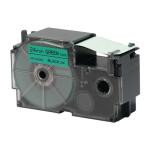 Casio 24mm Black on Green Label Tape