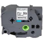 BROTHER 24MM BLACK ON WHITE TAPE TZE-251