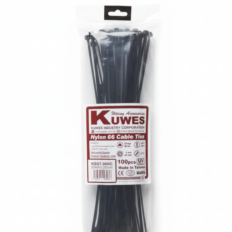 KUWES Nylon Cable Ties 3.6mm × 292mm