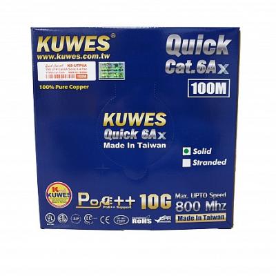 KUWES 100 MTR CAT6A UTP CABLE GREY