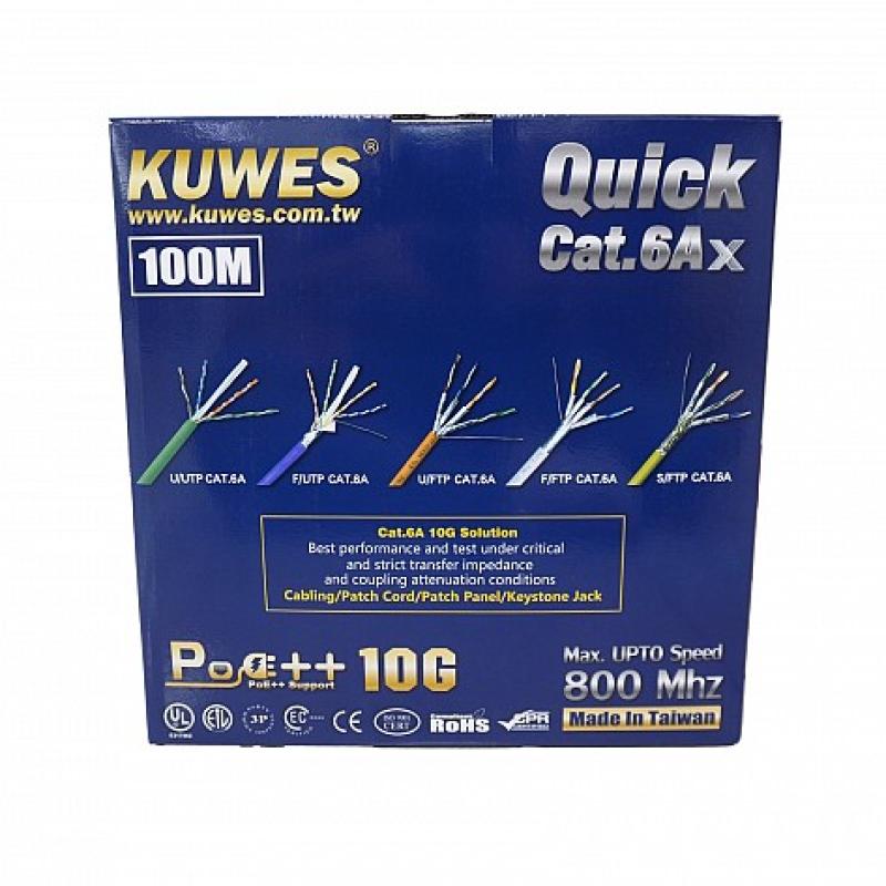 KUWES 100 MTR CAT6A UTP CABLE GREY
