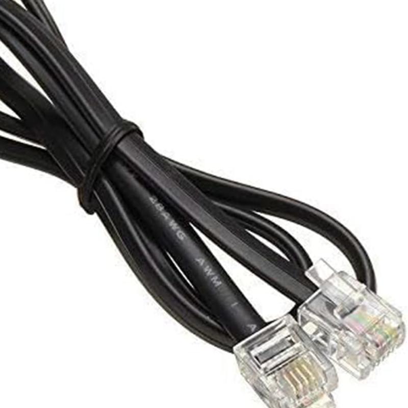 AMT Handmade Telephone Landline Extension Cord RJ-11 6P4C Plugs