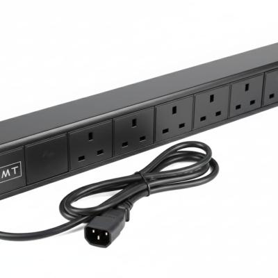 AMT 6 WAY UK TYPE PDU WITH C14 PLUG