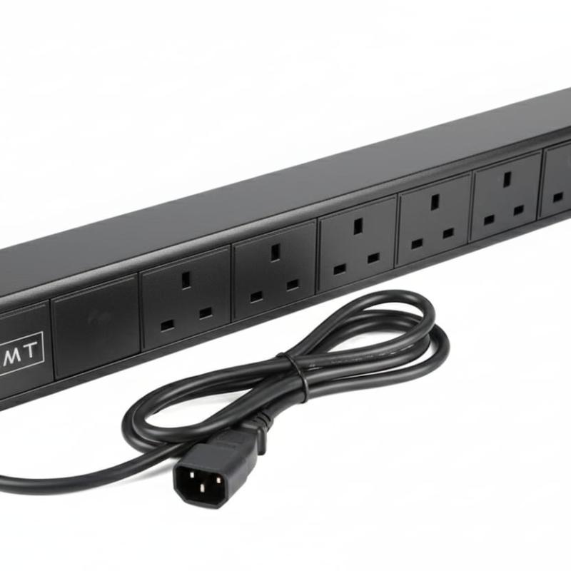 AMT 6 WAY UK TYPE PDU WITH C14 PLUG