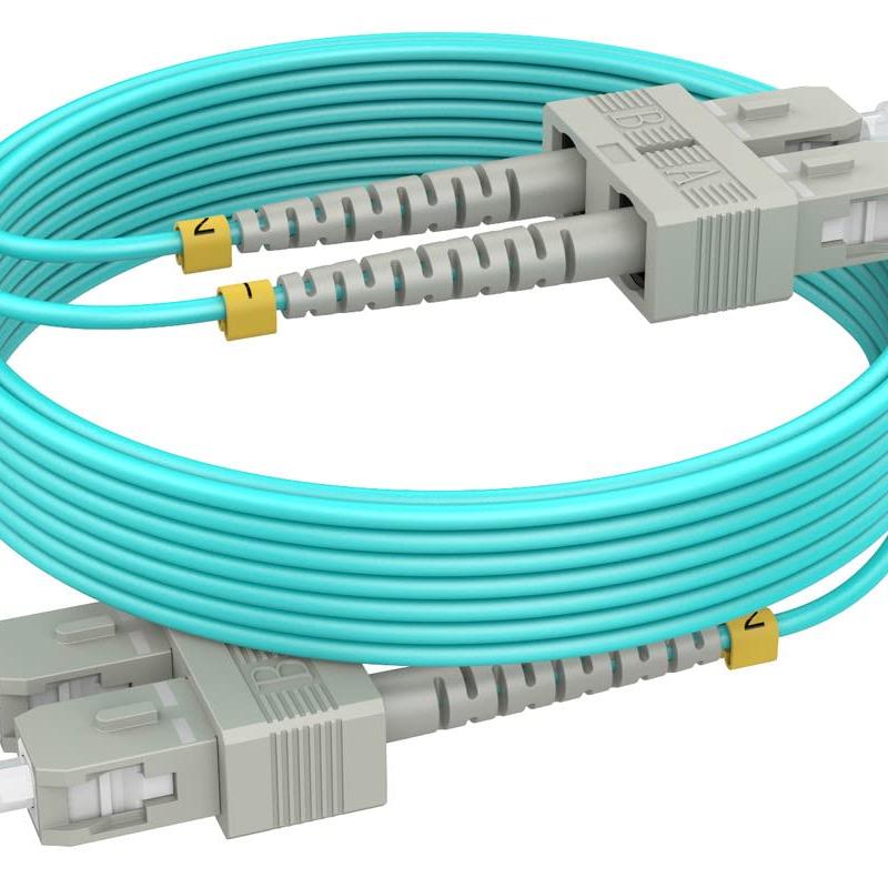 KUWES 5 MTR SC–SC 50/125μm Duplex MM Fiber Patch Cord LSZH