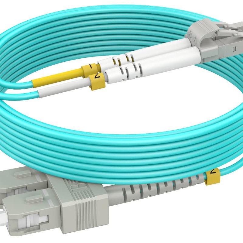 KUWES 5 MTR LC–SC 50/125μm Duplex MM Fiber Patch Cord LSZH