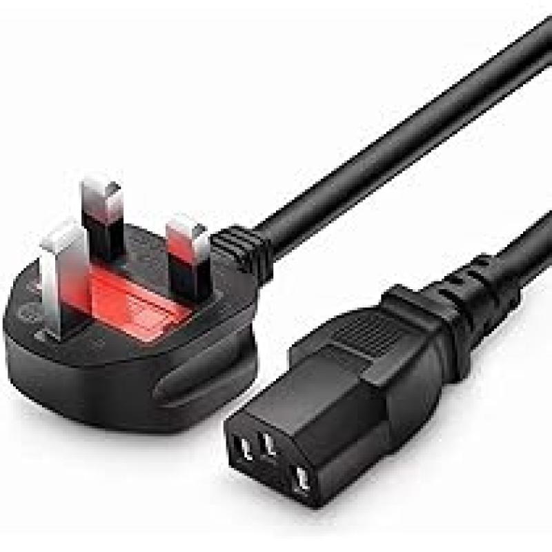 AMT 10 MTR POWER CABLE 3 PIN UK TO C13 CABLE 1.0 mm² FULL COPPER