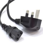 AMT 5 MTR POWER CABLE 3 PIN UK TO C13 CABLE 1.0 mm² FULL COPPER