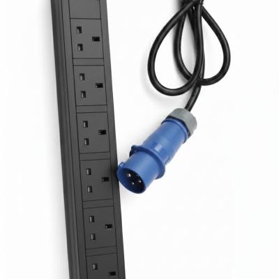 AMT 6-WAY UK PDU WITH 16A INDUSTRIAL PLUG