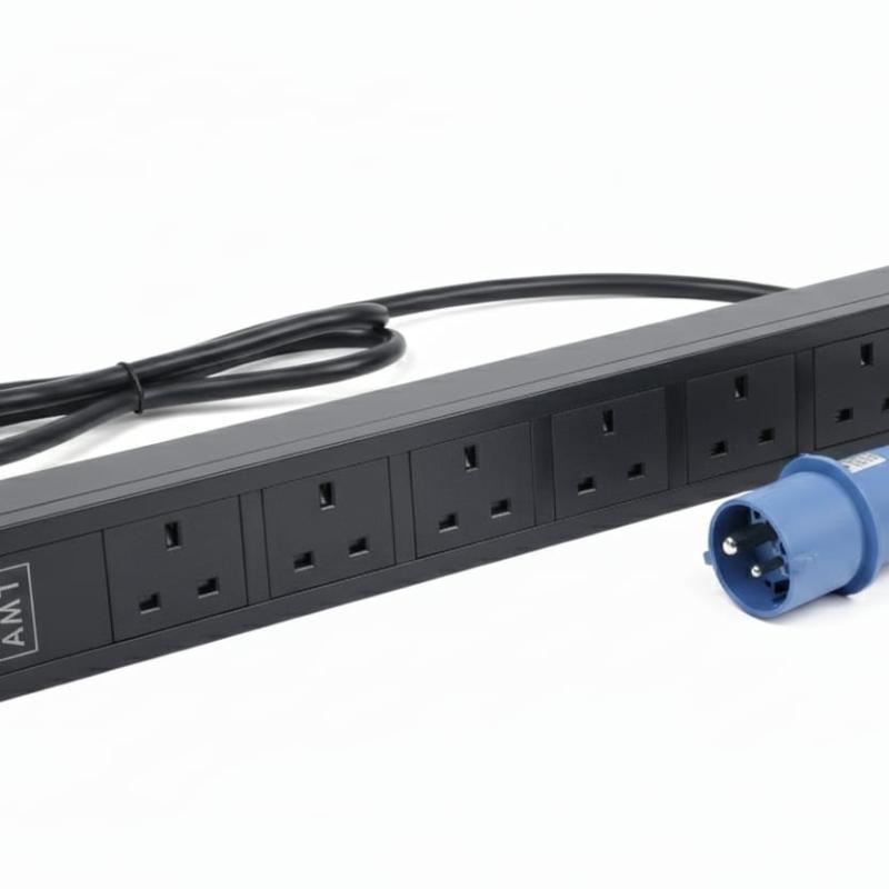 AMT 10-WAY UK PDU WITH 16A INDUSTRIAL PLUG