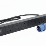 AMT 6-WAY UK PDU WITH 16A INDUSTRIAL PLUG