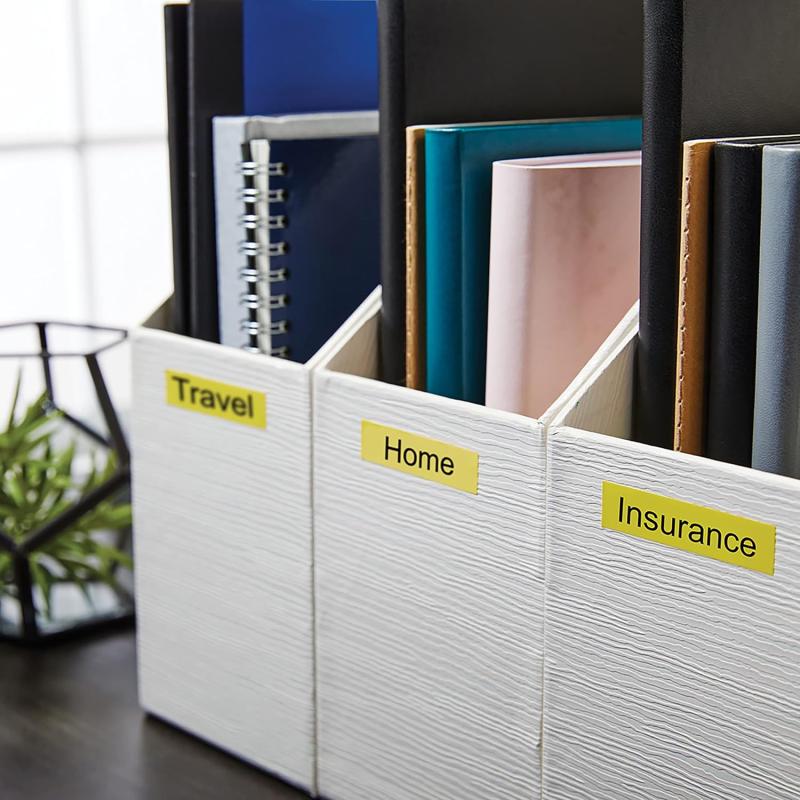 Dymo Tape 12mm x 7m Black on Yellow