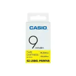 Casio 9 mm Black on yellow Label Tape