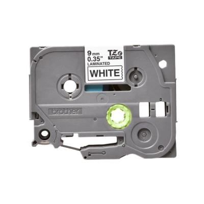BROTHER 9MM BLACK ON WHITE TAPE TZE-221