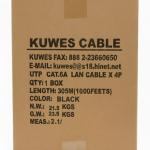 KUWES UTP CAT6A 305 MTR 23AWG BLACK