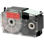 Casio 24mm Black on Red Label Tape