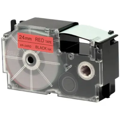 Casio 24mm Black on Red Label Tape