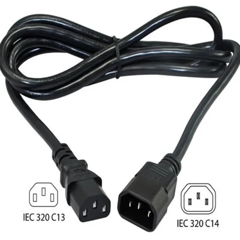 AMT 1.8 MTR POWER CABLE C13-C14 CABLE 1.0 mm² FULL COPPER