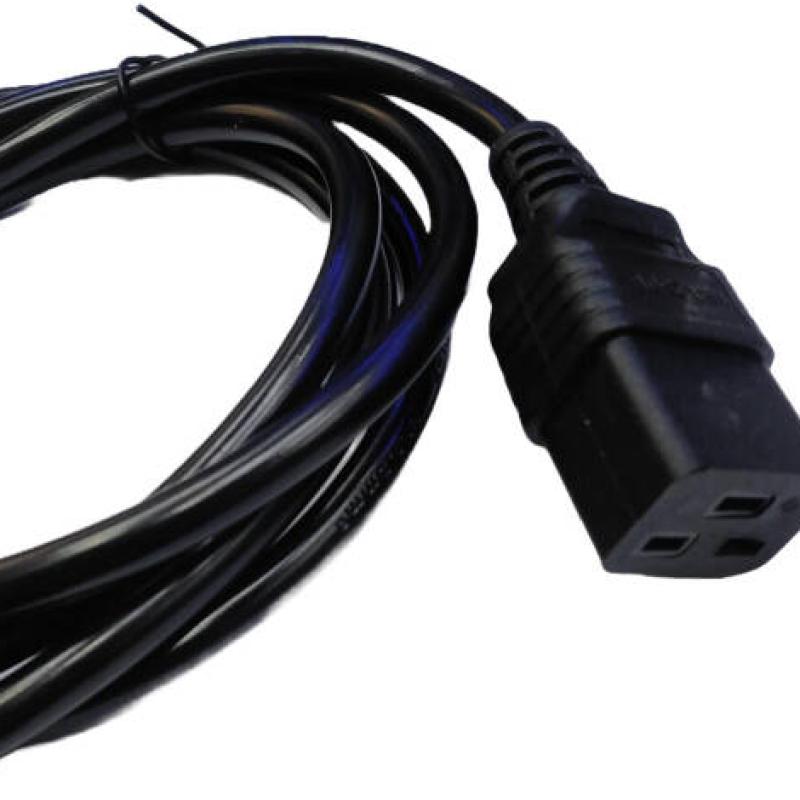 AMT 1.8MTR POWER CABLE 3 PIN UK TO C19 CABLE 1.5 mm² FULL COPPER