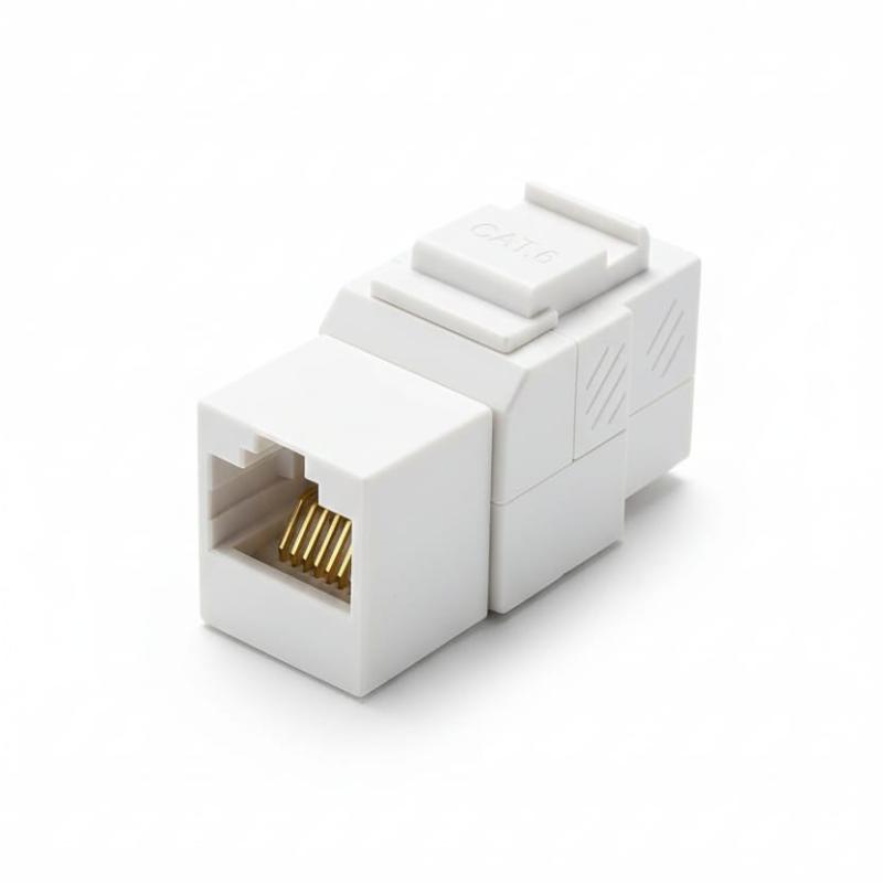 RJ45 CAT6 INLINE COUPLER KEYSTONE TYPE JE