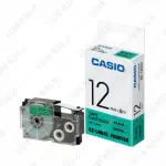 Casio 12mm Black on Green Label Tape
