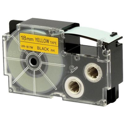 Casio 18mm Black on Yellow Label Tape
