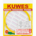 KUWES LC/APC to LC/APC Duplex Fiber Optic Patch Cord – 3M
