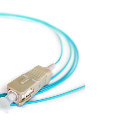 Kuwes SC Simplex 50/125µm OM3 Pigtail, 1 Meter, LSZH (Aqua)