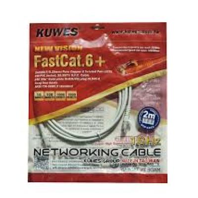2.0 MTR FAST CAT6+ PATCH CORD GREY KUWES