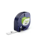Dymo Letra Tag Tape 12mmx4m Paper White