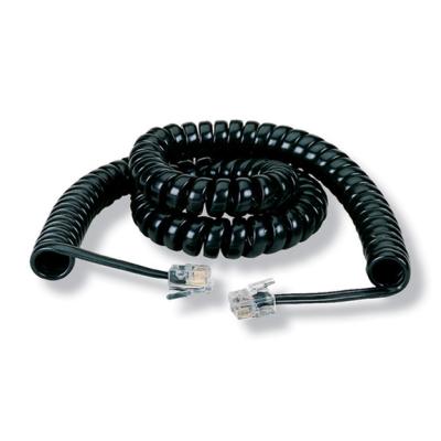 AMT RJ11 6P4C coiled telephone cord, coil length 1.4FT, stretchable up to 3.5M
