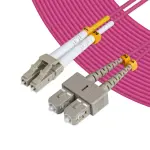 KUWES 10 MTR LC–SC 50/125μm Duplex MM Fiber Patch Cord LSZH