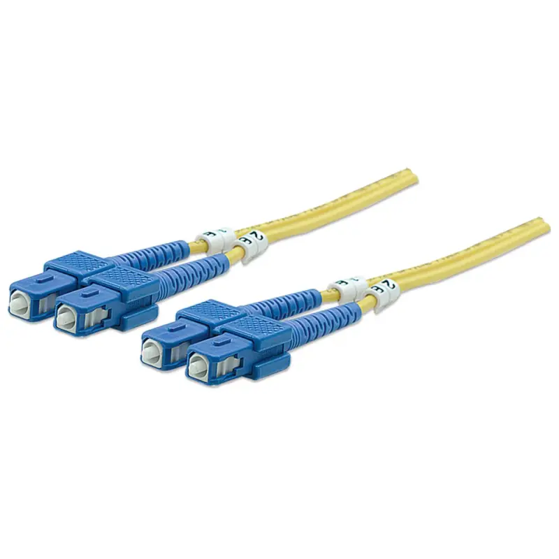 KUWES 10 MTR SC–SC 9/125μm Duplex SM Fiber Patch Cord LSZH