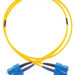 KUWES 1 MTR SC–SC 9/125μm Duplex SM Fiber Patch Cord LSZH