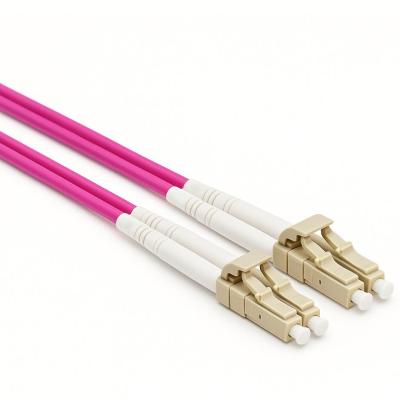 KUWES 1 MTR LC–LC 50/125μm Duplex MM Fiber Patch Cord LSZH