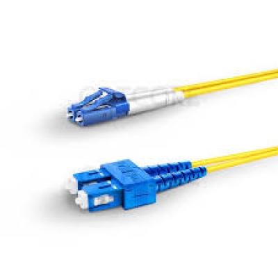 KUWES 1 MTR LC–SC 9/125μm Duplex SM Fiber Patch Cord LSZH