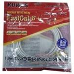 5.0 MTR FAST CAT6+ PATCH CORD GREY KUWES