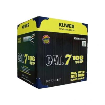 KUWES SSTP/SFTP CAT.7 LAN CABLE 305M BOX GRAY
