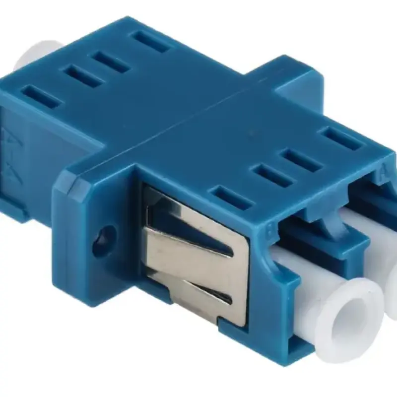 LC Duplex Single-Mode (SM) Fiber Optic Adapter / Coupler